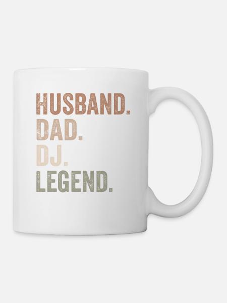 Husband Dad DJ Legend - husband - Mug - white