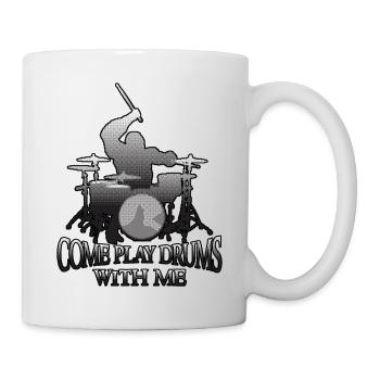 Drummer Gorlira Funny - Tasse - Weiß - Rechts