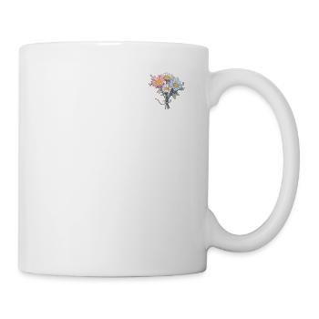 Patch Cool Floral Vintage Flowers Lover Pun Daisy - Mug - white - Right