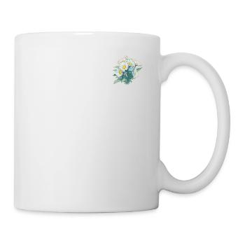 Cool Floral Flowers Patch Vintage Daisy Lover Pun - Mug - white - Right