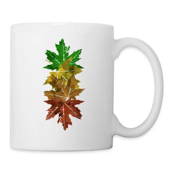 Ahornblätter - Tasse - Weiß - Rechts