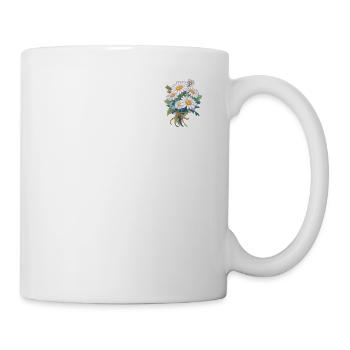 Floral Patch Humor Flowers Daisy Lover Cool Pun - Mug - white - Right