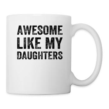 Génial comme mes filles - Fête des pères - Mug blanc - blanc - Droite