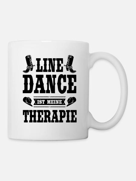 Line Dance Linedance Country Linedancer Geschenk - Tasse - Weiß