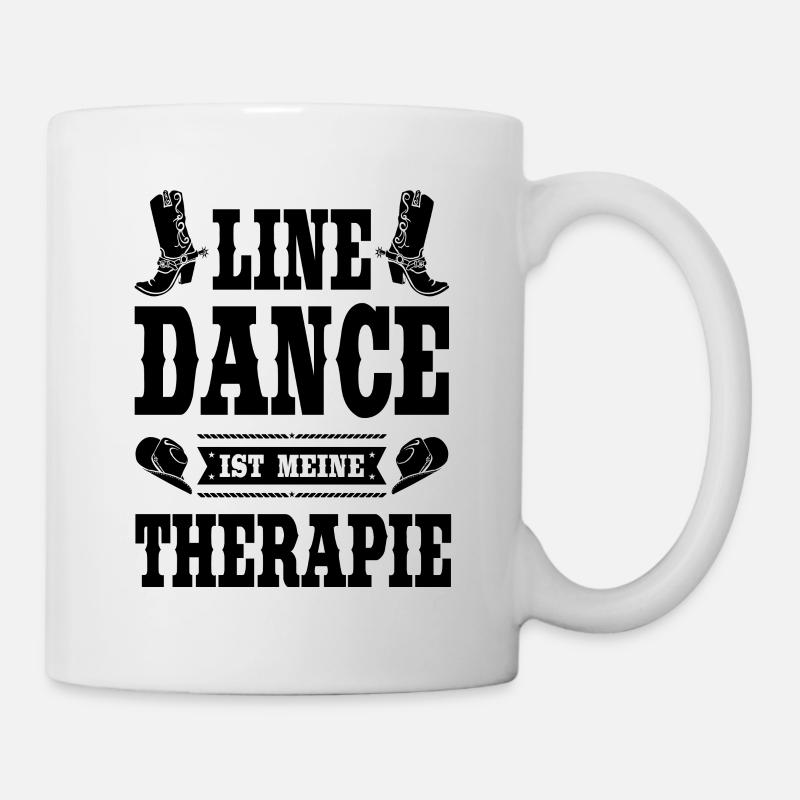 Line Dance Linedance Country Linedancer Geschenk - Tasse - Weiß