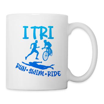 I Tri, Run Swim Ride 4 - Mug - white - Right