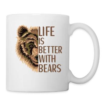 Bear Lover Accessories Grizzly Bear Gift - Tasse - Weiß - Rechts
