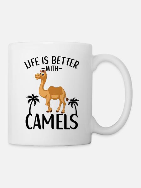 Accessoires pour animaux de chameau pour amoureux du chameau - Mug blanc - blanc