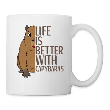 Capybara Animal Accessories for Kids - Mug - white - Right