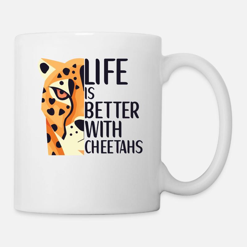 Cheetah Lover Tilbehør til Børn Kvinder - Kop/krus - hvid