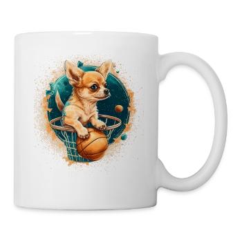 Chihuahua | Basketball | Player | Sport | Dunk | - Mug - white - Right