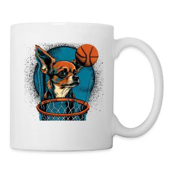 Chihuahua | Basketball | Player | Sport | Dunk | - Mug - white - Right
