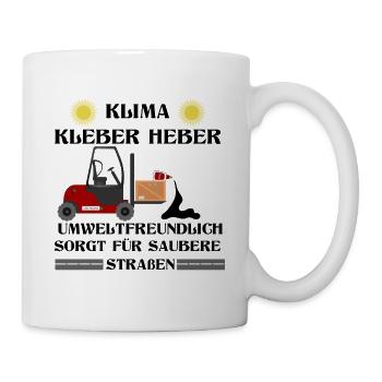 Klima Kleber Heber - Tasse - Weiß - Rechts