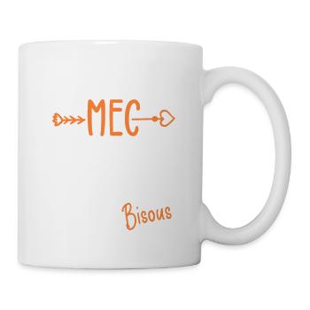Touche À Mon Mec Pète Les Jambes Humour - Mug blanc - blanc - Droite