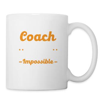 Humour coach sportif entraineur super coach - Mug blanc - blanc - Droite