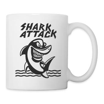 Shark Attack Oceanographer Diver Gift - Mug - white - Right
