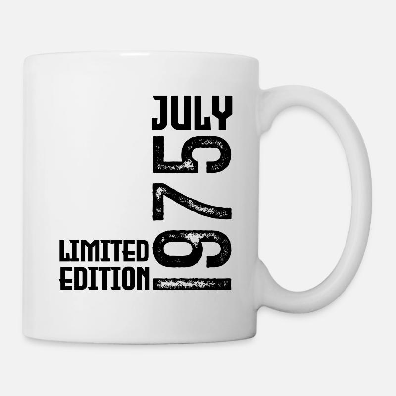 Geschenk Juli 1975. Jubiläum Juli 1975. - Tasse - Weiß