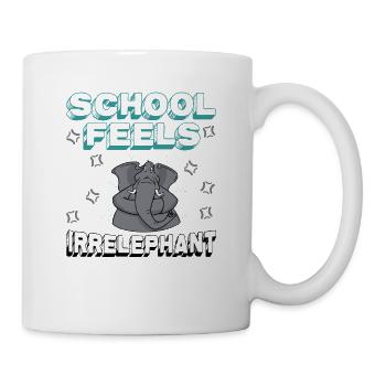 School Feels Irrelephant, Anti School - Mug - white - Right