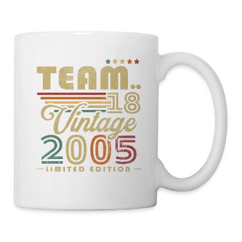 Vintage 2005 rétro cadeau d'anniversaire 18 ans - Mug blanc - blanc - Droite