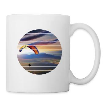 Paragleiter Paragliding Gleitschirmfliegen - Tasse - Weiß - Rechts