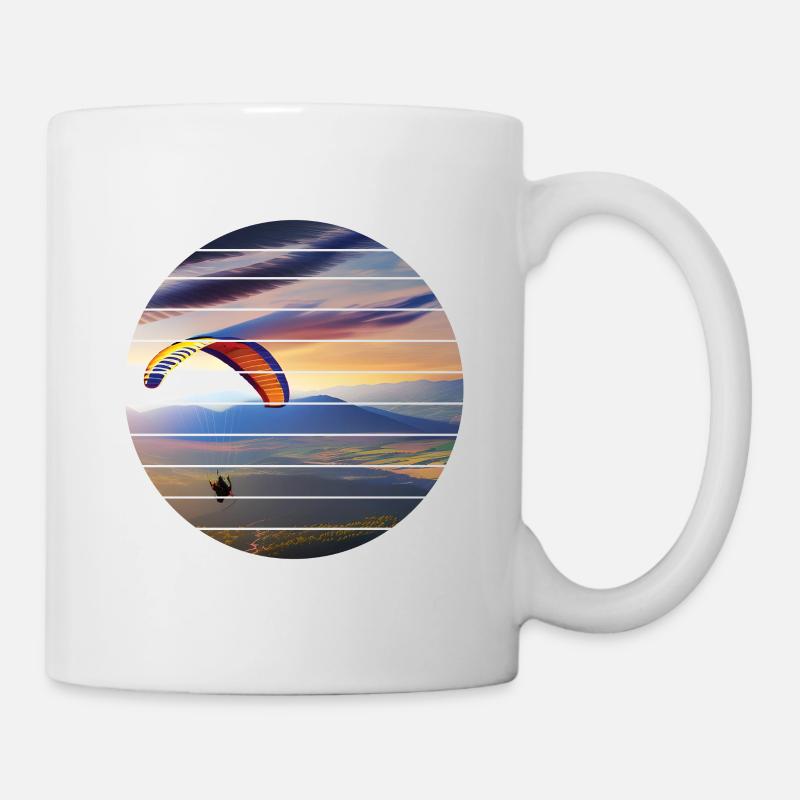 Paragleiter Paragliding Gleitschirmfliegen - Tasse - Weiß