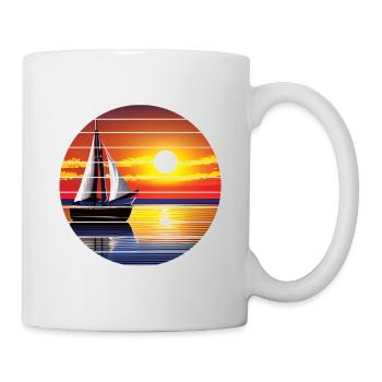 voilier voilier voilier voilier voilier voilier - Mug blanc - blanc - Droite