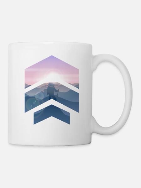 Hiking Arrow - Tasse - Weiß
