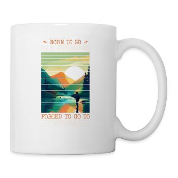 Born to go Fly Fishing: Retro Fly Fishing at - Tasse - Weiß - Rechts