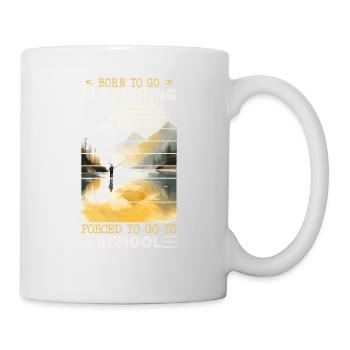 Born to go Fly Fishing: Retro Fly Fishing at - Tasse - Weiß - Rechts