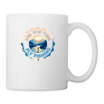 Fly Fishing Reel Good Vibes Morning Hours in - Tasse - Weiß - Rechts