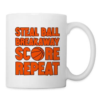 Steal Ball Breakaway Score Repeat 2 - Mug - white - Right