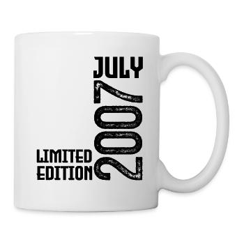 Gift July 2007. Birthday July 2007. - Mug - white - Right