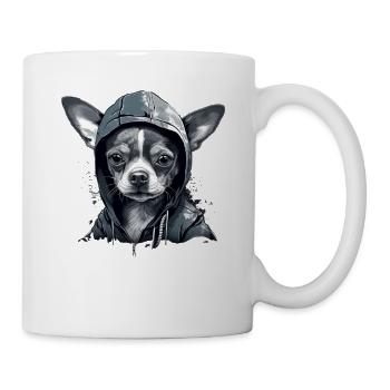 Chihuahua | Chien Cool | Rap | Hip-Hop | Gangster - Mug blanc - blanc - Droite