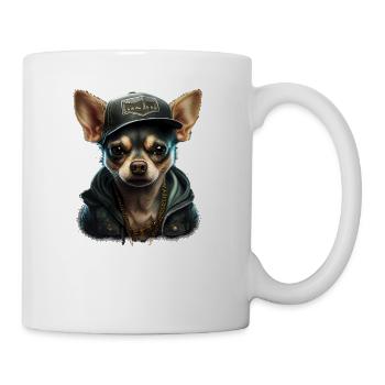 Chihuahua | Chien Cool | Rap | Hip-Hop | Gangster - Mug blanc - blanc - Droite