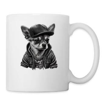 Chihuahua | Chien Cool | Rap | Hip-Hop | Gangster - Mug blanc - blanc - Droite