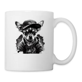 Chihuahua | Chien Cool | Rap | Hip-Hop | Gangster - Mug blanc - blanc - Droite