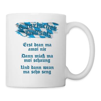 Bayrischer Dreisatz BOARISCHER DREISATZ - Tasse - Weiß - Rechts