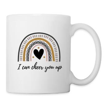 Arc-en-ciel bohème du cœur joyeux pour petits et grands - Mug blanc - blanc - Droite
