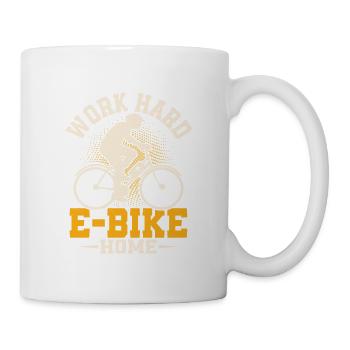 Work Hard E-Bike Home Electric Pedelec - Mug - white - Right