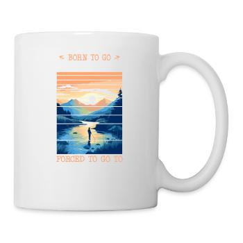 Love Fly Fishing more than Work for Anglers and - Tasse - Weiß - Rechts