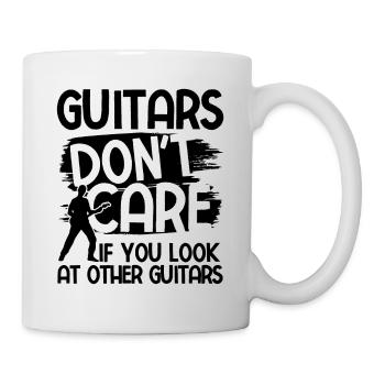 Akustik Spruch Für E-Gitarre Konzert Gitarre - Tasse - Weiß - Rechts