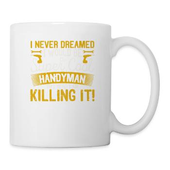 Je n’ai jamais rêvé d’être un super cool - Mug blanc - blanc - Droite