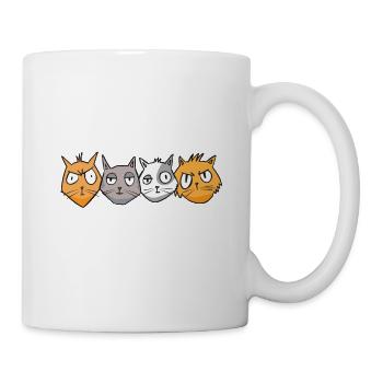 Kawaii Cat Relax We're All Crazy It's Not A - Mug - white - Right
