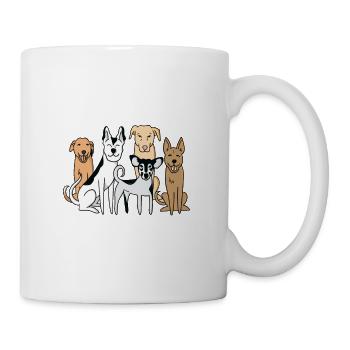 Kawaii Dog Relax Nous sommes tous fous Ce n’est pas un - Mug blanc - blanc - Droite