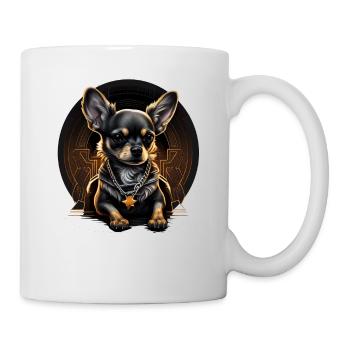 Chihuahua | Chien Cool | Rap | Hip-Hop | Gangster - Mug blanc - blanc - Droite