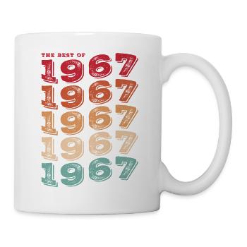 Vintage 1967 Cadeaux Légende pour 56 ans - 56ème - Mug blanc - blanc - Droite