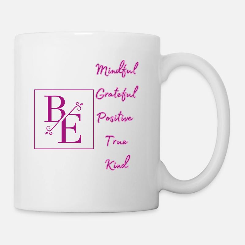 Be Grateful MIndful Positive - Mug - white