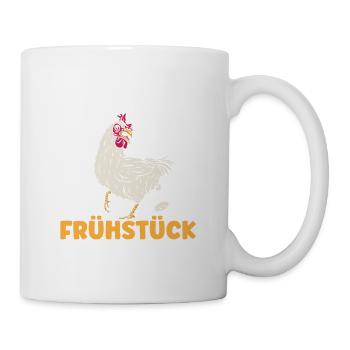 Ich liebe Hühner Frühstück - Tasse - Weiß - Rechts