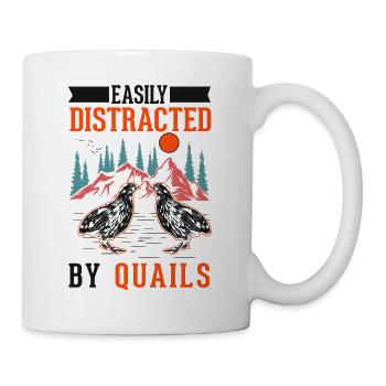 Quail breeder gift quail - Mug - white - Right