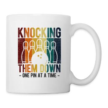 Bowling - Tasse - Weiß - Rechts